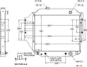 Radiators Visteon 9372