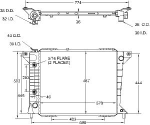 Radiators Visteon 9337