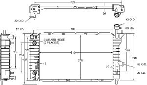 Radiators Visteon 9362