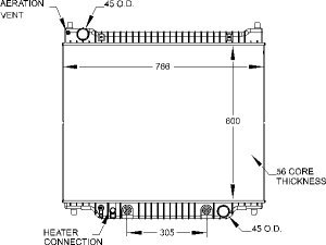 Radiators Visteon 9413