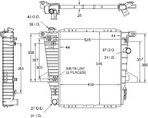 Radiators Visteon 9421