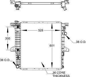 Radiators Visteon 9424
