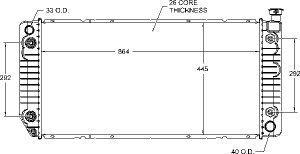 Radiators Visteon 9547