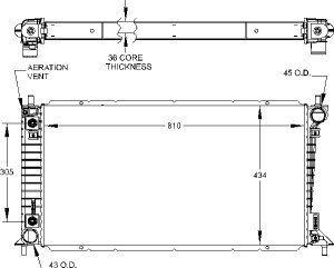 Radiators Visteon 9431