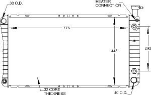 Radiators Visteon 9558