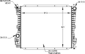 Radiators Visteon 9465