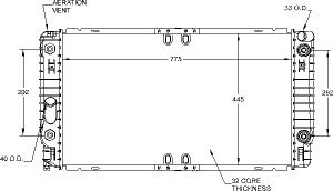 Radiators Visteon 9569