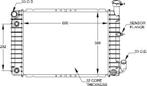Radiators Visteon 9504