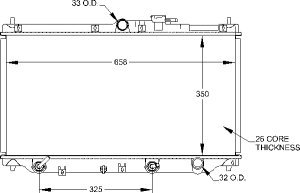 Radiators Visteon 9669