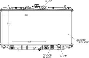 Radiators Visteon 9675