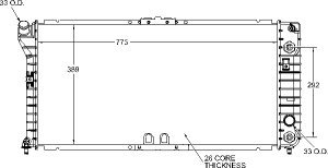 Radiators Visteon 9621