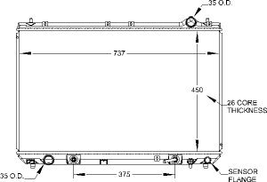 Radiators Visteon 9726