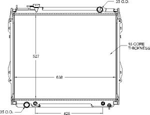 Radiators Visteon 9730