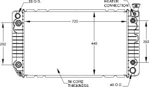 Radiators Visteon 9641