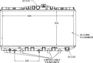 Radiator-1986-83 Toyota Radiators Visteon 9770