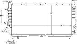 Radiators Visteon 9815
