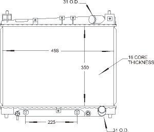 Radiators Visteon 9778