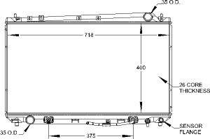 Radiators Visteon 9780