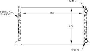 Radiators Visteon 9787