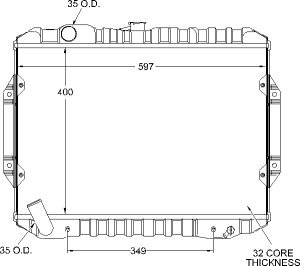 Radiators Visteon 9841