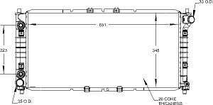 Radiators Visteon 9990