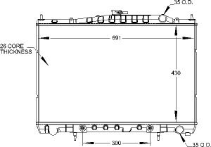 Radiators Visteon 9885