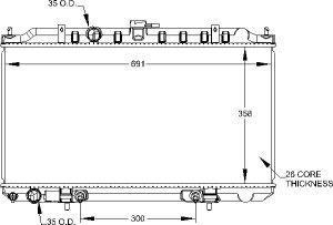Radiators Visteon 9890