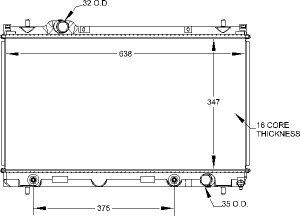 Radiators Visteon 9903