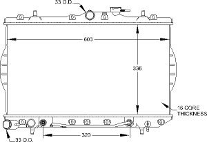 Radiator-1999-97 Hyundai Radiators Visteon 9934