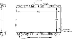 Radiator-2004-01 Hyundai Radiators Visteon 9937