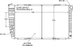Radiator-1978-73 Ford/Lincoln Radiators Visteon 401