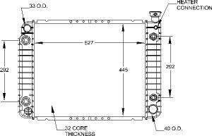 Radiator-1993-88 Chevrolet Radiators Visteon 9272