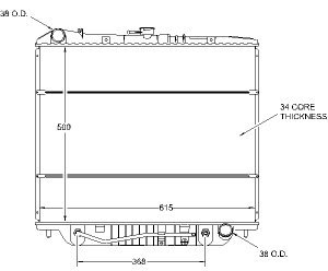 Radiators Visteon 9164