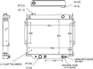 Radiator-1991-83 Ford Radiators Visteon 9331