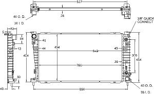 Radiators Visteon 9393