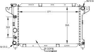 Radiators Visteon 9510