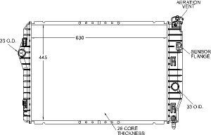 Radiators Visteon 9583