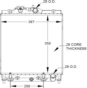 Radiators Visteon 9676