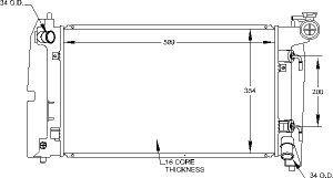 Radiators Visteon 9790