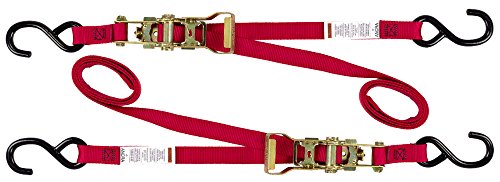 Ancra 47439-10 Red 1 x 66 Ratcheting Buckle Tiedowns Tie-Downs Ancra 47439-10