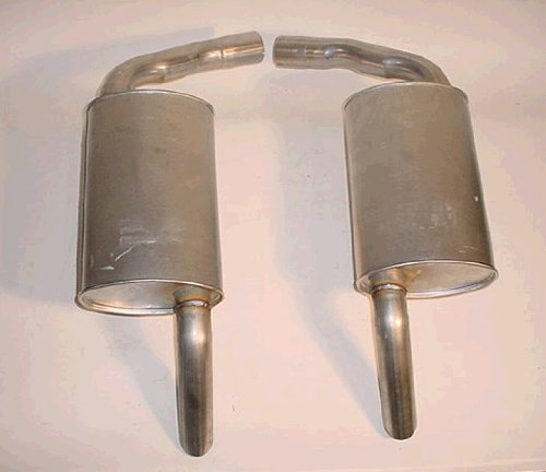 1974-1979 Corvette Aluminized 2 1/2 Hideaway Mufflers Mufflers Corvette Central 323376