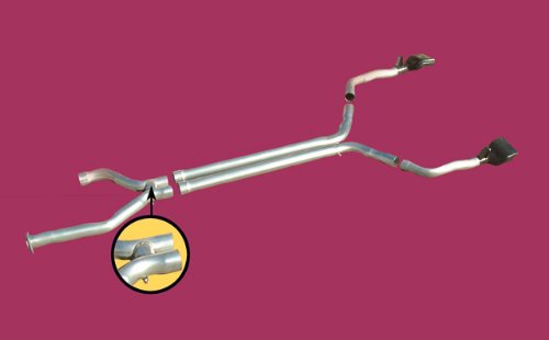 1992-1995 Corvette Exhaust System w/LT1 Muffler Eliminator Mufflers Corvette Central 324133