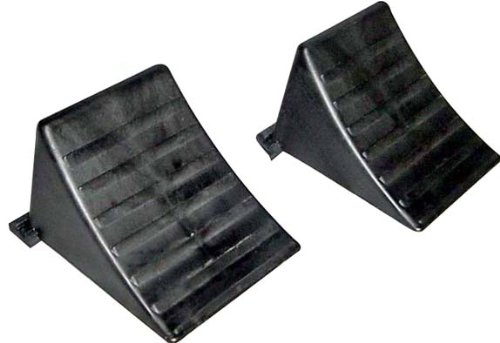 Fiberglass Reinforced Resin Black Wheel Chock (Pair) Wheel Immobilizers & Chocks Petersen 30-5200