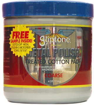 Gliptone Metal Polish Treated Cotton Pad Coarse 4 Oz. Metal Polishes Gliptone GT72804