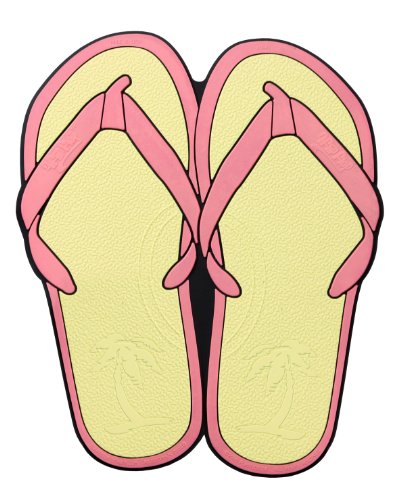 Giant Pink Flip Flops Style Molded Utility Mat- 16 Floor Mats Plasticolor 000942R31