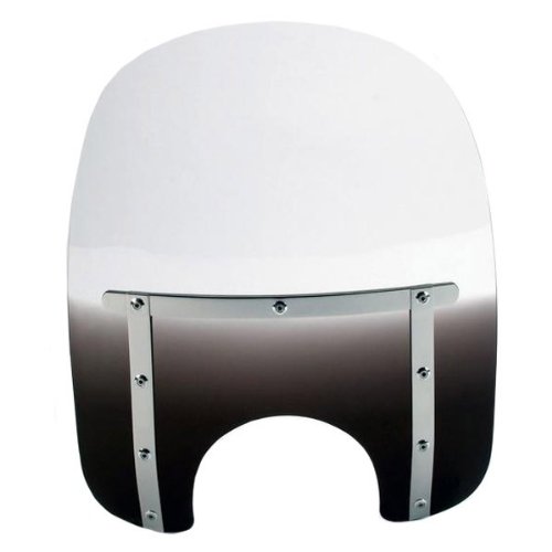 Memphis Shades 17in. Memphis Slim Windshield (7in. Cutout) - Gradient Black MEM4211 Windshields Memphis Shades MEM4211