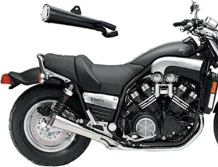 Kerker 128-41200 Metric K Series 4:2:1 Exhaust System with Headpipe Chrome Finish Complete Systems Kerker Exhausts 128-41200