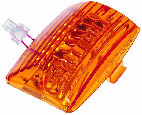 Adjure FT1002 Amber Front LED Replacement Motorcycle Fender Tip Light for Harley Davidson FL Headlight Bulbs & Assemblies Adjure FT1002