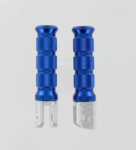 Emgo 50-11253 Blue Anodized Aluminum Rear Round Foot Pegs Foot Pegs Emgo 50-11253