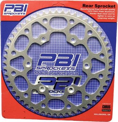 PBI Aluminum Rear Sprocket - 48T , Sprocket Teeth: 48, Sprocket Position: Rear, Material: Aluminum, Color: Natural, Sprocket Size: 530 2073-48 Sprockets PBI 2073-48